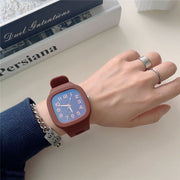 Student Couple Fashion Simple Square Digital Electronic Watch