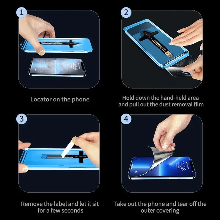 FOR Samsung Galaxy S24 S25 23 S22 plus Ultra 5G Screen Protector Tempering Glass Phone with Install Kit Remove Explosion