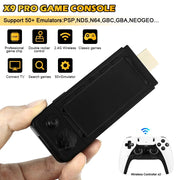 NEW 128G X9 PRO TV Video Game Console Retro Game Stick 45+ Emulator for PS1/PSP/NDS/N64 40000+ Family Games W 2.4G Dual Controll