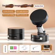 Foldable Car Phone Holder,Vacuum Adsorption Magnetic Suction Cup Phone Holder for Car for Iphone 15 14 13 Pro Max Samsung Huawei