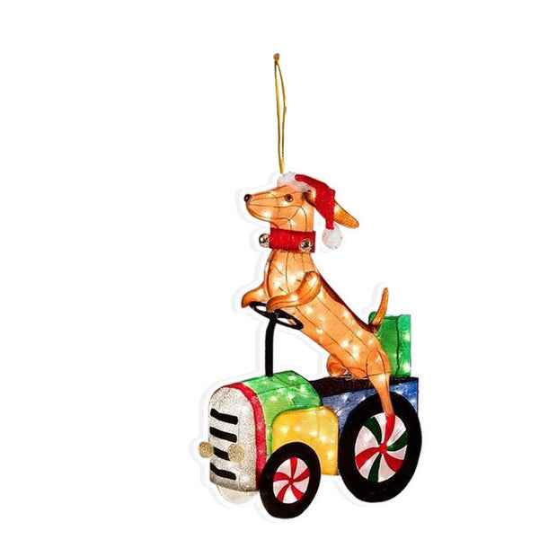 Acrylic Acrylic Pendant Christmas Snowman Candle Holder Animal Christmas Tree Ornament