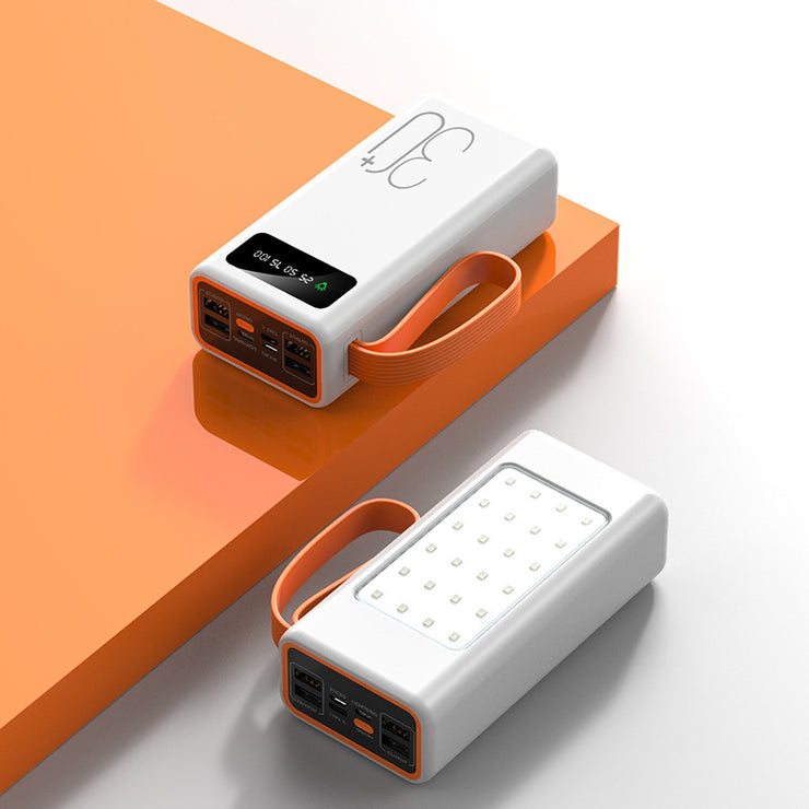 Power Bank Super Capacity Solar Outdoor Portable Camping Backup Mobile