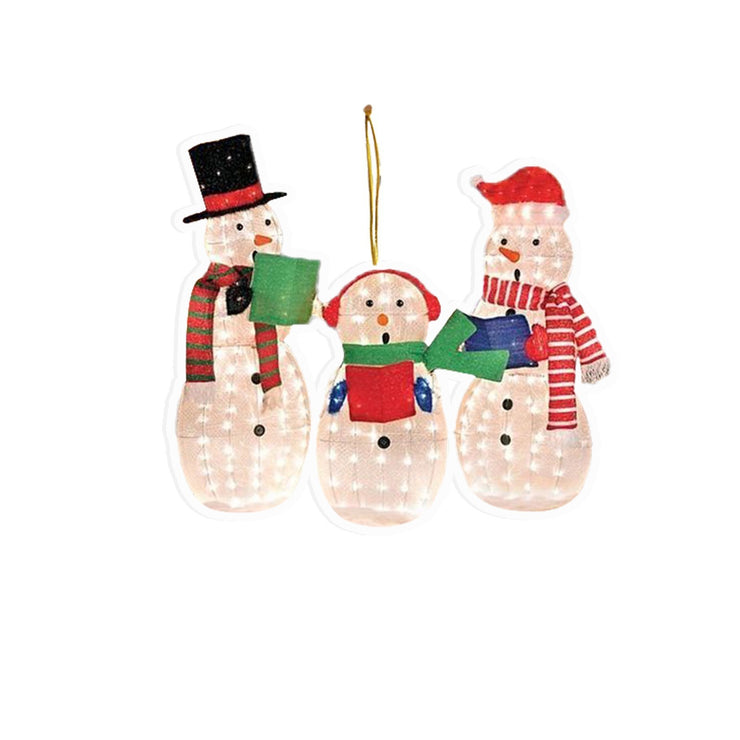 Acrylic Acrylic Pendant Christmas Snowman Candle Holder Animal Christmas Tree Ornament