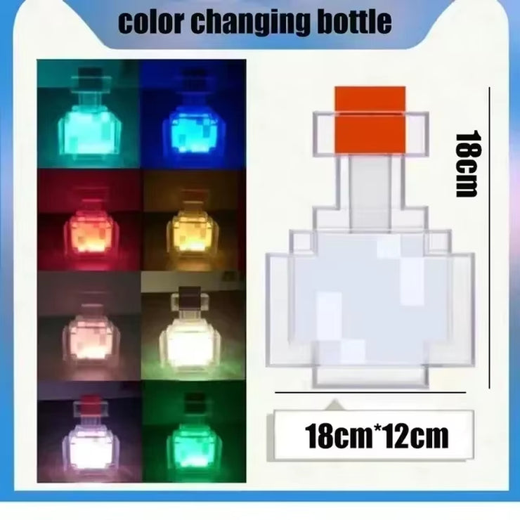 Creative Brownstone Torch LED Night Light USB Rechargeable Game Room Decoration Table Light Festival Gifts for Kids Game Lamps
