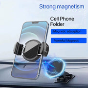 Foldable Car Phone Holder,Vacuum Adsorption Magnetic Suction Cup Phone Holder for Car for Iphone 15 14 13 Pro Max Samsung Huawei