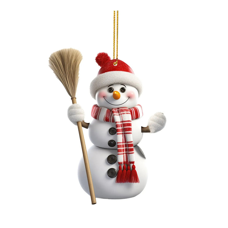 Christmas Snowman Decorative Acrylic Hanging Pendant