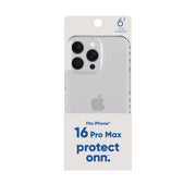. Protective Gel Phone Case for Iphone 16 Pro Max - Clear