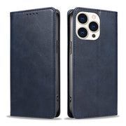 Simple Fashion Solid Color Leather Magnetic Phone Case
