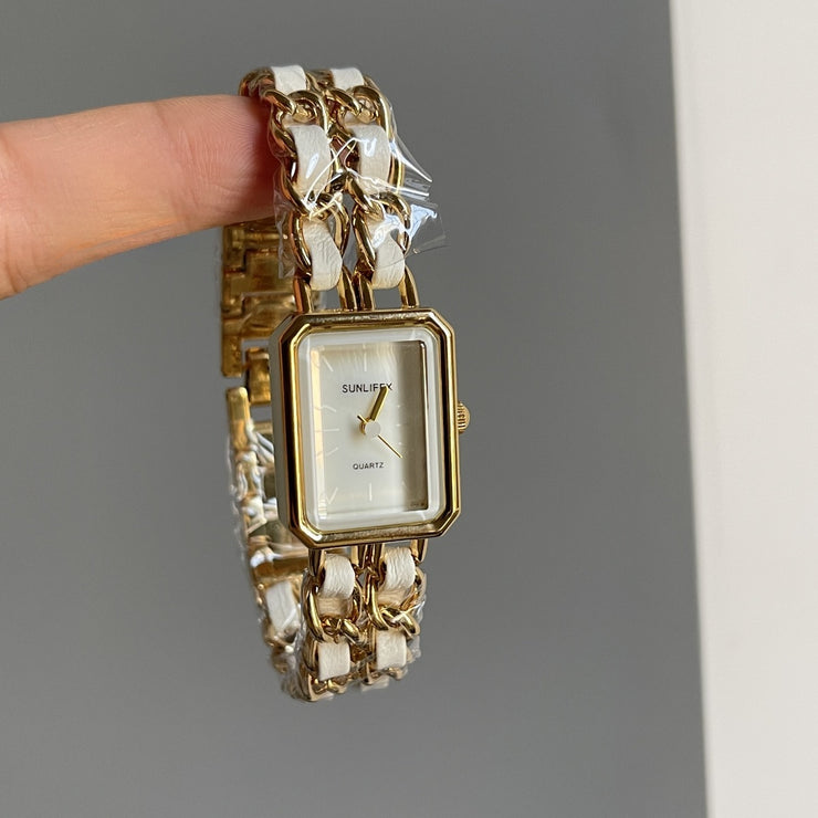 Women's Watch Exquisite High-grade Gold Steel Strap Watch