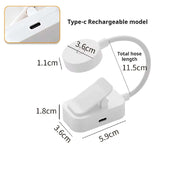 Folding Mini Clip Book Lamp USB Rechargeable LED Night Light 3 Modes Eye Protection Stepless Dimmable Flexible Bedroom Reading