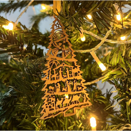 Christmas Tree Decoration In Birth Scene Ornaments