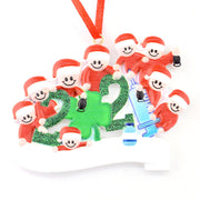 Christmas Decoration DIY Personalized Lovely Family Snowman Christmas Tree Hanging Ornament Pendant