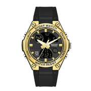 Men's Dual Display Waterproof Luminous Couple Sports Electronic Watch