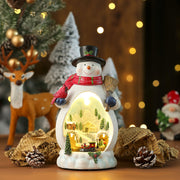 Christmas Resin Rotating LED Colored Lamp Ornaments