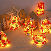 LED Snowman Lantern Christmas Tree Pendant Scene Decorative Ornaments
