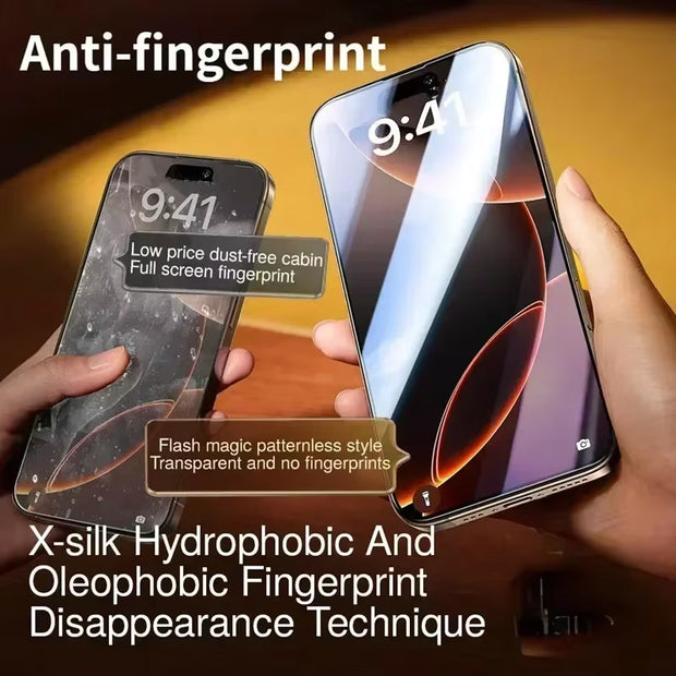 3Pcs Dust Free Installation Privacy Screen Protector for Iphone 16 14 11 12 13 15 Pro Max 7 8 plus Mini X XR XS Anti-Spy Glass