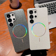 Cute Luxury Dream Shell Jelly Glitter Pink White Yellow Phone Case for Samsung Galaxy S23 S24 Fe S25 plus Ultra Bling Cover