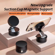Foldable Car Phone Holder,Vacuum Adsorption Magnetic Suction Cup Phone Holder for Car for Iphone 15 14 13 Pro Max Samsung Huawei