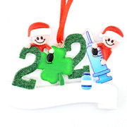 Christmas Decoration DIY Personalized Lovely Family Snowman Christmas Tree Hanging Ornament Pendant