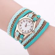 PU leather winding bracelet watch rope table