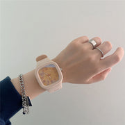 Student Couple Fashion Simple Square Digital Electronic Watch