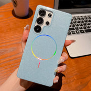 Cute Luxury Dream Shell Jelly Glitter Pink White Yellow Phone Case for Samsung Galaxy S23 S24 Fe S25 plus Ultra Bling Cover