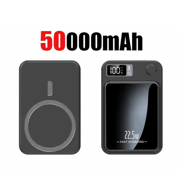 200000Mah Magnetic Power Bank Wireless Fast Charger for Magsafe Portable Auxiliary Battery Pack for Iphone Huawei Xiaomi 2025