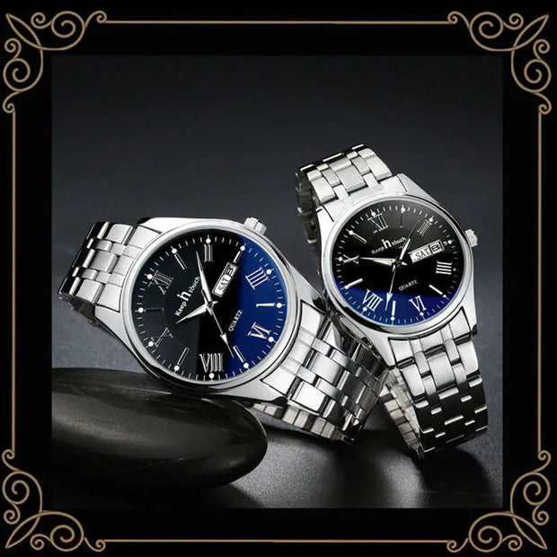 Luxury Waterproof Ultra Thin Couple Quartz Watches