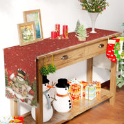 Christmas Table Flag Snowman Linen Mat