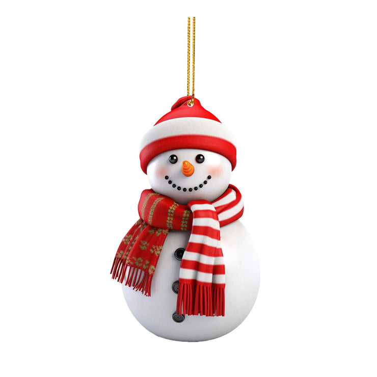 Christmas Snowman Decorative Acrylic Hanging Pendant