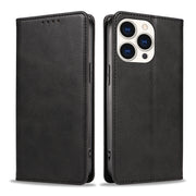 Simple Fashion Solid Color Leather Magnetic Phone Case