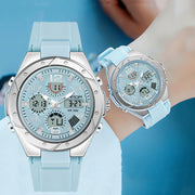 Men's Dual Display Waterproof Luminous Couple Sports Electronic Watch