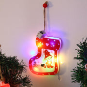 LED Snowman Lantern Christmas Tree Pendant Scene Decorative Ornaments
