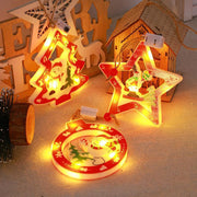 LED Snowman Lantern Christmas Tree Pendant Scene Decorative Ornaments