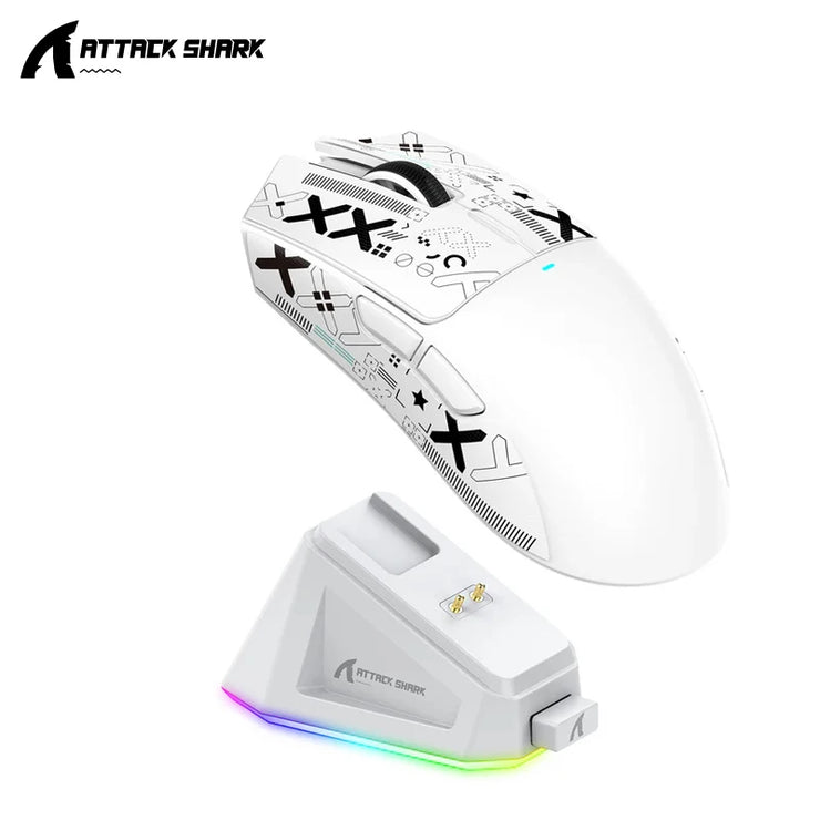 X11  Gaming Mouse Wireless 1K Hz PAW3311 Macro Magnetic RGB Docking Charger for Gaming