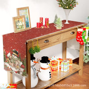 Christmas Table Flag Snowman Linen Mat