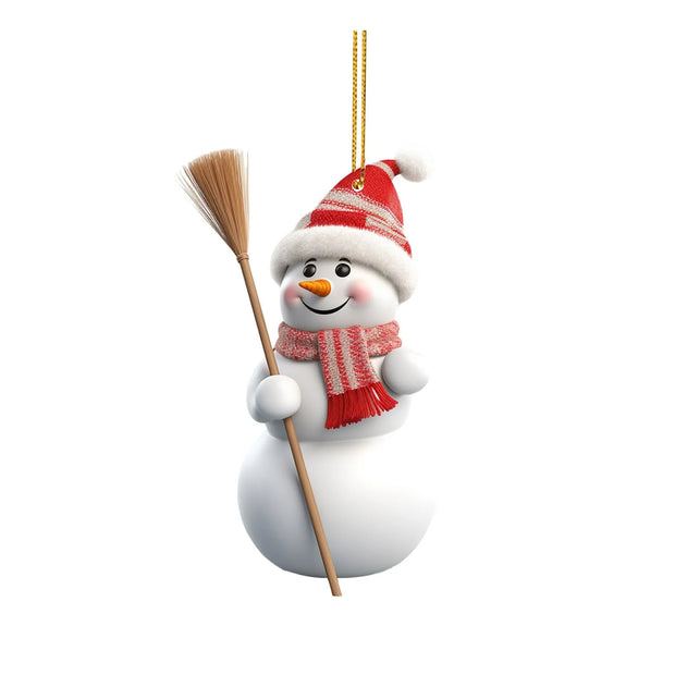 Christmas Snowman Decorative Acrylic Hanging Pendant