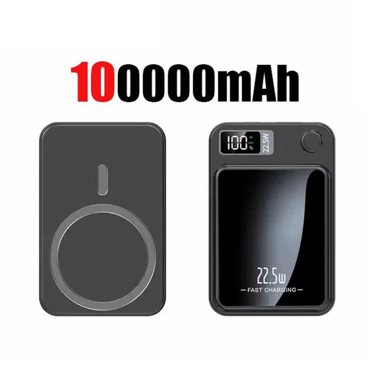 200000Mah Magnetic Power Bank Wireless Fast Charger for Magsafe Portable Auxiliary Battery Pack for Iphone Huawei Xiaomi 2025