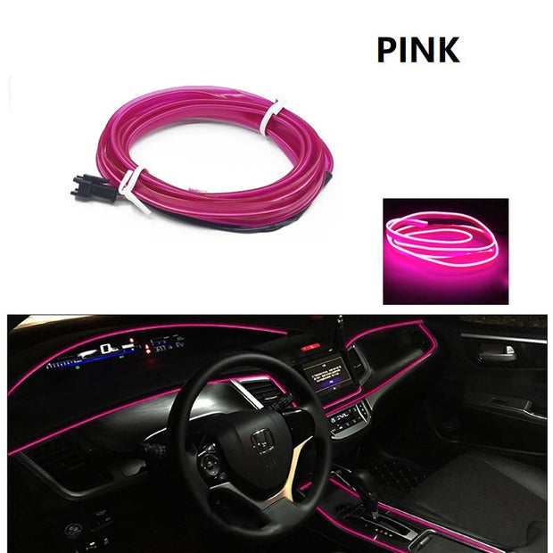 Car Mounted Ambient Light 6-meter USB LED Light Emitting Cable
