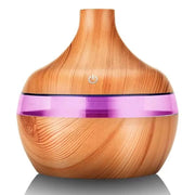 Home Wood Grain Air Humidifier Purifier Aroma Diffuser USB Ultrasonic Cool Mist Sprayer Essential Oil Fragrance