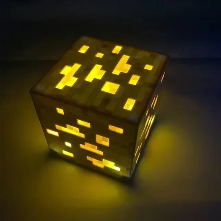 Creative Brownstone Torch LED Night Light USB Rechargeable Game Room Decoration Table Light Festival Gifts for Kids Game Lamps