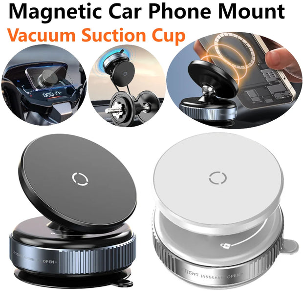 Magnetic Vacuum Adsorption Car Phone Mount 360° Rotatable Vacuum Suction Cup Car Phone Holder Universal GPS Navigation Stands