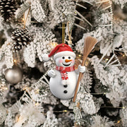 Christmas Snowman Decorative Acrylic Hanging Pendant
