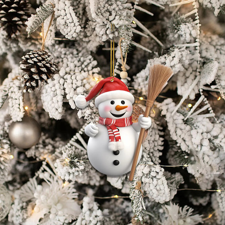 Christmas Snowman Decorative Acrylic Hanging Pendant