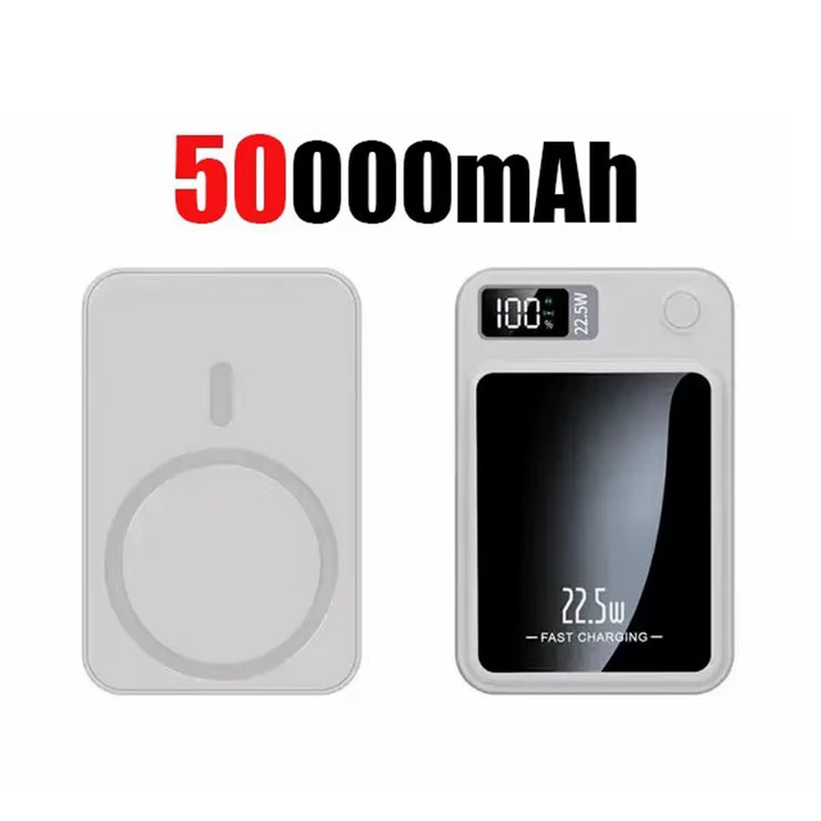 200000Mah Magnetic Power Bank Wireless Fast Charger for Magsafe Portable Auxiliary Battery Pack for Iphone Huawei Xiaomi 2025