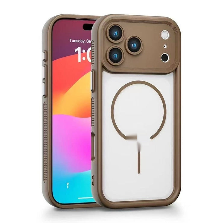 Suitable For 17 Phone Case Frosted Magnetic Skin-absorbing Soft Cover