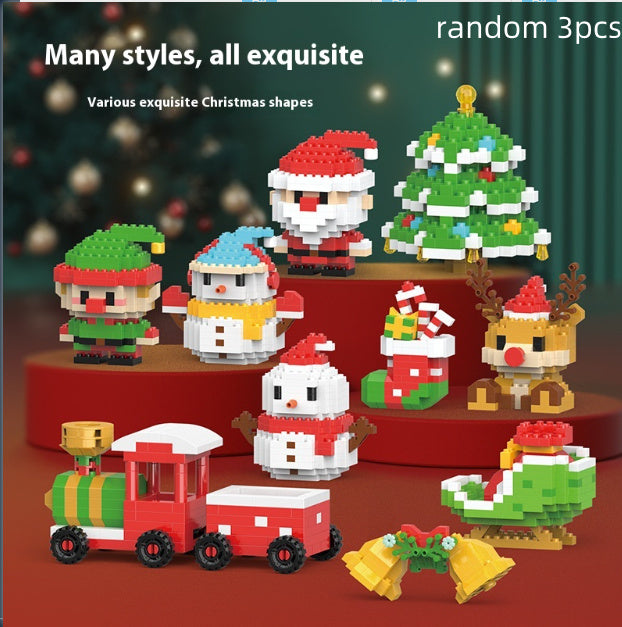 Christmas Day Series Snowman Assembly Blocks
