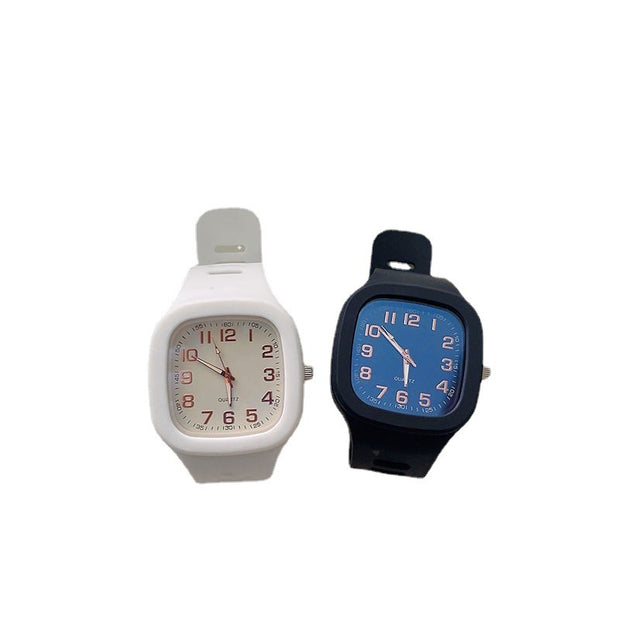 Student Couple Fashion Simple Square Digital Electronic Watch