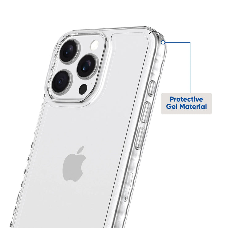 . Protective Gel Phone Case for Iphone 16 Pro Max - Clear