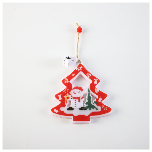 LED Snowman Lantern Christmas Tree Pendant Scene Decorative Ornaments